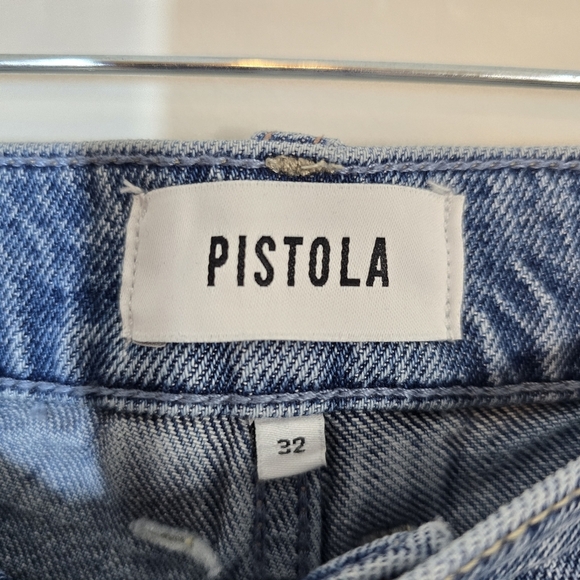 Pistola Ally Raw Hem High Waist Crop Bootcut Jeans 32 Wayfarer Vintage - Picture 8 of 10